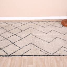 Authentic Moroccan Rug, Beni Ourain Rug 6x9 Ft - thumbnail 3