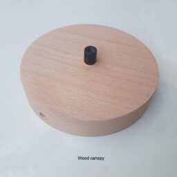 Handmade Terracotta Pendant Light Carved Ceramic Shade, Wood Canopy - thumbnail 4