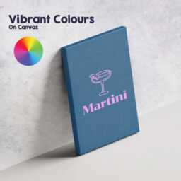 Minimalist Neon Martini Cocktail Glass Bar Illustration Canvas Wall Art Print Decor Picture Ready To Hang - thumbnail 4