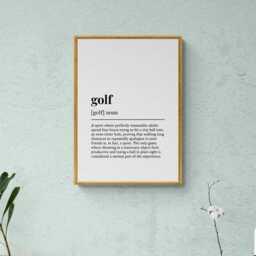 Golf Funny Definition Sport Gift Wall Art Print - thumbnail 3