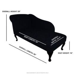 Handmade Chaise Longue Classic Stag Cotton Fabric, UK Made - thumbnail 4