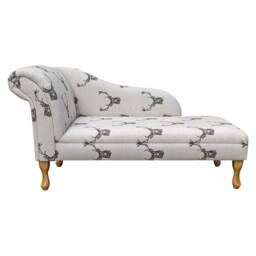 Handmade Chaise Longue Classic Stag Cotton Fabric, UK Made - thumbnail 2