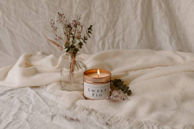 Sweet Fig Soy Wax, Handmade, Eco Friendly & Vegan Candle - image 1