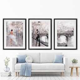 Breathless Paris Flair Framed Art Print Trio - thumbnail 1