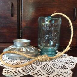 Hanging Mason Jar Bird Feeder - thumbnail 4
