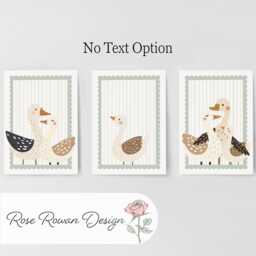 Goose Family Set Of 3 Prints, First We Had Each Other Posters, Neutral Decor Wall Art Gift For Nursery, Bedroom Or Playroom, Optional Frame - thumbnail 2