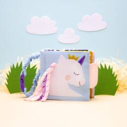 Felt Baby Quiet Book Unicorn Sensory Toy, Engaging Activities - thumbnail 3