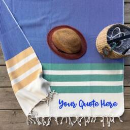 Personalised Cotton Throw, Shawl, Beach Towel, Anniversary Gift For Her, 2nd Wedding Anniversary, Mother - thumbnail 3