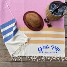 Personalised Cotton Throw, Shawl, Beach Towel, Anniversary Gift For Her, 2nd Wedding Anniversary, Mother - thumbnail 2