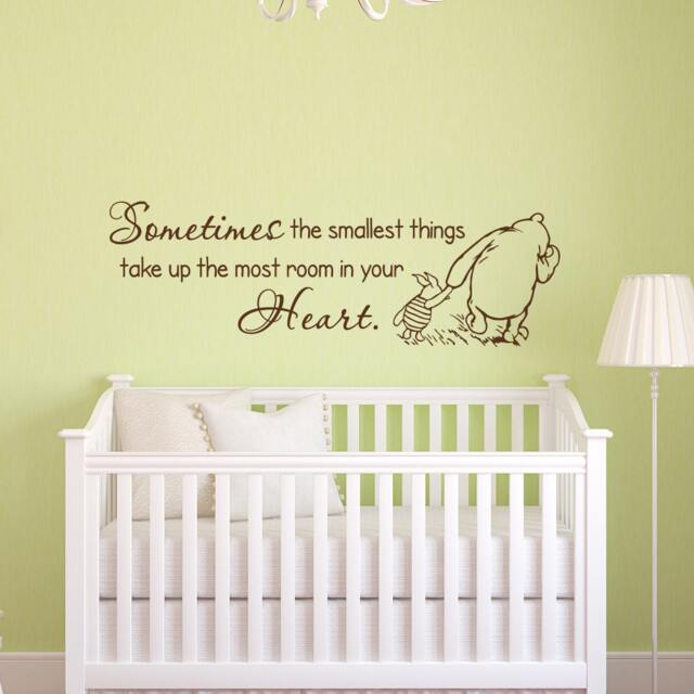 Nursery Wall Decal Winnie The Pooh Quote, Kids Room Decor P112 - image 1