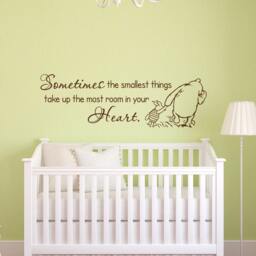 Nursery Wall Decal Winnie The Pooh Quote, Kids Room Decor P112 - thumbnail 1