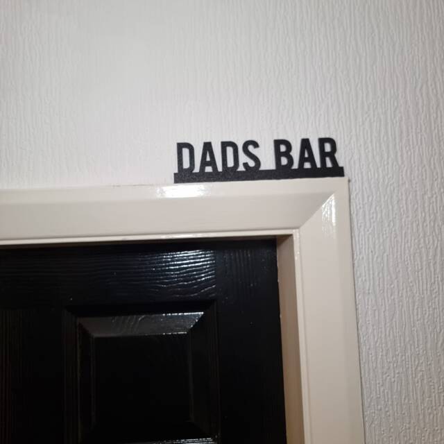 Dads Bar Door Topper, Shelf Decor, Wall Quirky Home Interior Gift, Door Decoration - image 1