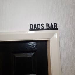 Dads Bar Door Topper, Shelf Decor, Wall Quirky Home Interior Gift, Door Decoration - thumbnail 1