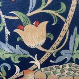 William Morris Luxury Designer Vintage Lodden Blue Cushion Pillow Cover - thumbnail 3