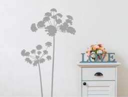 Flower Wall Sticker, Living Room Decor, Art, Decal, Wall Home Decor