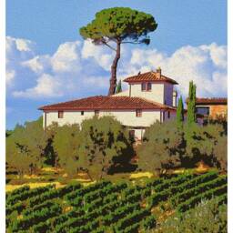 Tuscany Painting Vintage Italian Travel Print - thumbnail 2