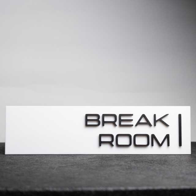 Break Room Wall Sign - Severance Tv Show Lumoon Industries Inspired 3D Printed Decor - image 1