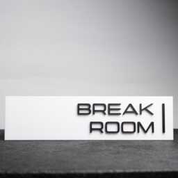 Break Room Wall Sign - Severance Tv Show Lumoon Industries Inspired 3D Printed Decor - thumbnail 1