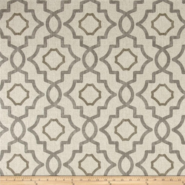 Grey Trellis Pillow Cover