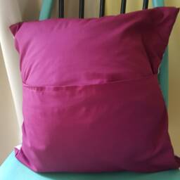 Burgandy & Cream Owl Cushion - thumbnail 4
