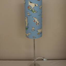 Dogs in Clogs Sanderson Fabric Lampshades 25 & 30cm Diameter Or Tall Thin Shade - thumbnail 3