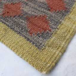 Handwoven Swedish Kilim Rug Scandinavian Flatweave, Wool & Cotton - thumbnail 3