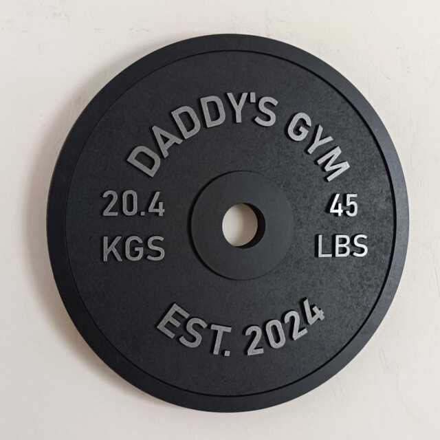 Large Personalised Home Gym Sign, Barbell/Dumbbell Wall Art D??cor - image 1