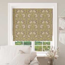 Custom Made To Measure Roman Blind Shade William Morris Pimpernel Crimson Hand Crafted - thumbnail 1