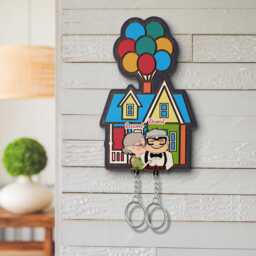 Love Story Keychain Holder, Personalized Carl & Ellie Key, Balloon House, Up Movie Couple Keychain, Perfect Home Decor, Adventure Awaits - thumbnail 4