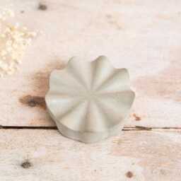 Concrete Soap Dish - Round Wavey Design - thumbnail 3