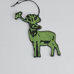 Tree Decorations - Rain-Dear Leather Festive Ornament Handmade Trinket Novelty Bauble Weird & Wacky - thumbnail 2