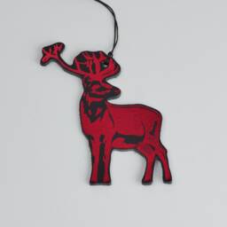 Tree Decorations - Rain-Dear Leather Festive Ornament Handmade Trinket Novelty Bauble Weird & Wacky - thumbnail 3