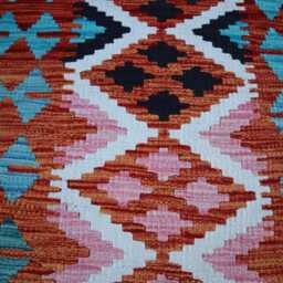 3x9 Ft Maimana Chubi Stunning New Runner Rug, Flatweave Oriental Rug Afghan Handmade Kilim Turkmen Hallway - thumbnail 3