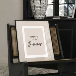 What's For Dinner, Kitchen Wall Print, Quotes, Phrases Dining Room Prints Art, Beige Home Decor Room, Bedroom Art - thumbnail 2