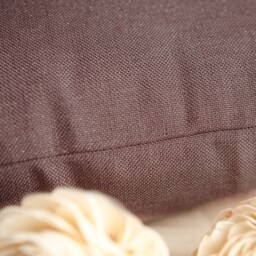 Light Purple - Pinkish Smokey Purple Pillow, Decorative Throw Pillow Cover, Cushion Accent Linen Blend, Sparkles Pillowcase - thumbnail 3