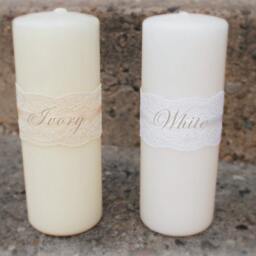 Unity Candle Cross Set Church Wedding Decoration Silver Candel Rhinestone Candles For Wedding Cross Candle Christian - thumbnail 4