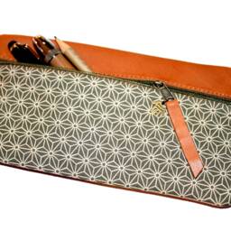 Japanese Asanoha Pen Case Leather & Fabric & Pencil Asanoha - thumbnail 4