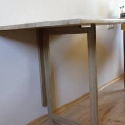 Murphy Dining Table in Solid Oak For Two, Space Saving - Handmade - thumbnail 2
