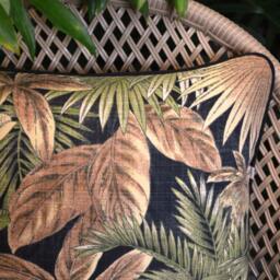 Tropical Palm Leaf Outdoor Cushion Cover, Bahama Breeze - thumbnail 3