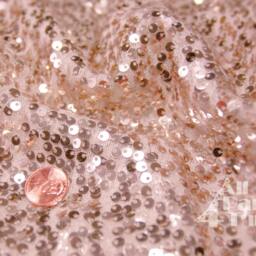 Rose Gold Sequin Tablecloth, Sparkly Shabby Pink Table Linen For Girly Birthday Baby Showr Bridal Shower Party Events. Ready To Ship - thumbnail 3