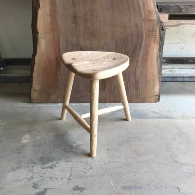 Ash Three Leg Milking Stool - image 1