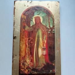 The Light Of The World Wood Art William Holman Hunt, Pre-Raphaelite Painting - thumbnail 2