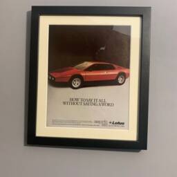 Lotus Esprit Original 1979 Framed Advertising Wall Art Print Poster, Birthday Gift, Display Home Office, Man Cave - A38 - thumbnail 2