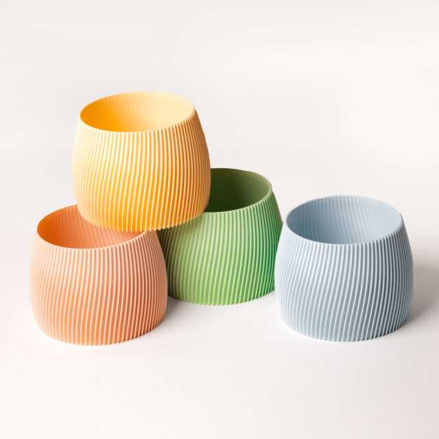Pastel Planter - 100% Eco-Friendly Petrol Free Plant Based Made in France Gift Idea For Plant Lover - image 1