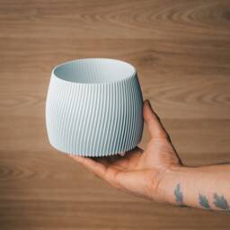 Pastel Planter - 100% Eco-Friendly Petrol Free Plant Based Made in France Gift Idea For Plant Lover - thumbnail 2