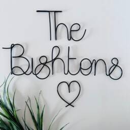Personalised Wire Family Name Sign Handmade Wall Art - thumbnail 3