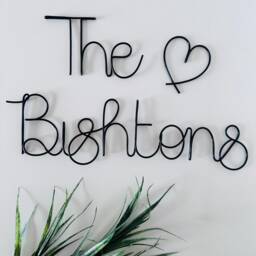 Personalised Wire Family Name Sign Handmade Wall Art - thumbnail 2