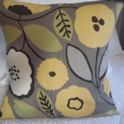 Sale.whimsical Floral. Cocoa.citron.avocado.yellow/Gold.black.white.playful Floral Pillow.pillow Covers.slip Covers.gift For Her.teen.girls - thumbnail 4