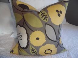 Sale.whimsical Floral. Cocoa.citron.avocado.yellow/Gold.black.white.playful Floral Pillow.pillow Covers.slip Covers.gift For Her.teen.girls