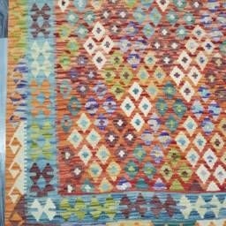 Kilim Rug Classic, Handmade Artisan Afghan Turkish Navajo Natural Wool 280x204 cm - thumbnail 4